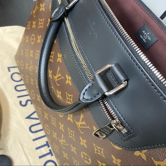 Louis Vuitton | Porte-Documents Jour Brown Monogram Messenger Laptop Bag - Picture 14 of 16